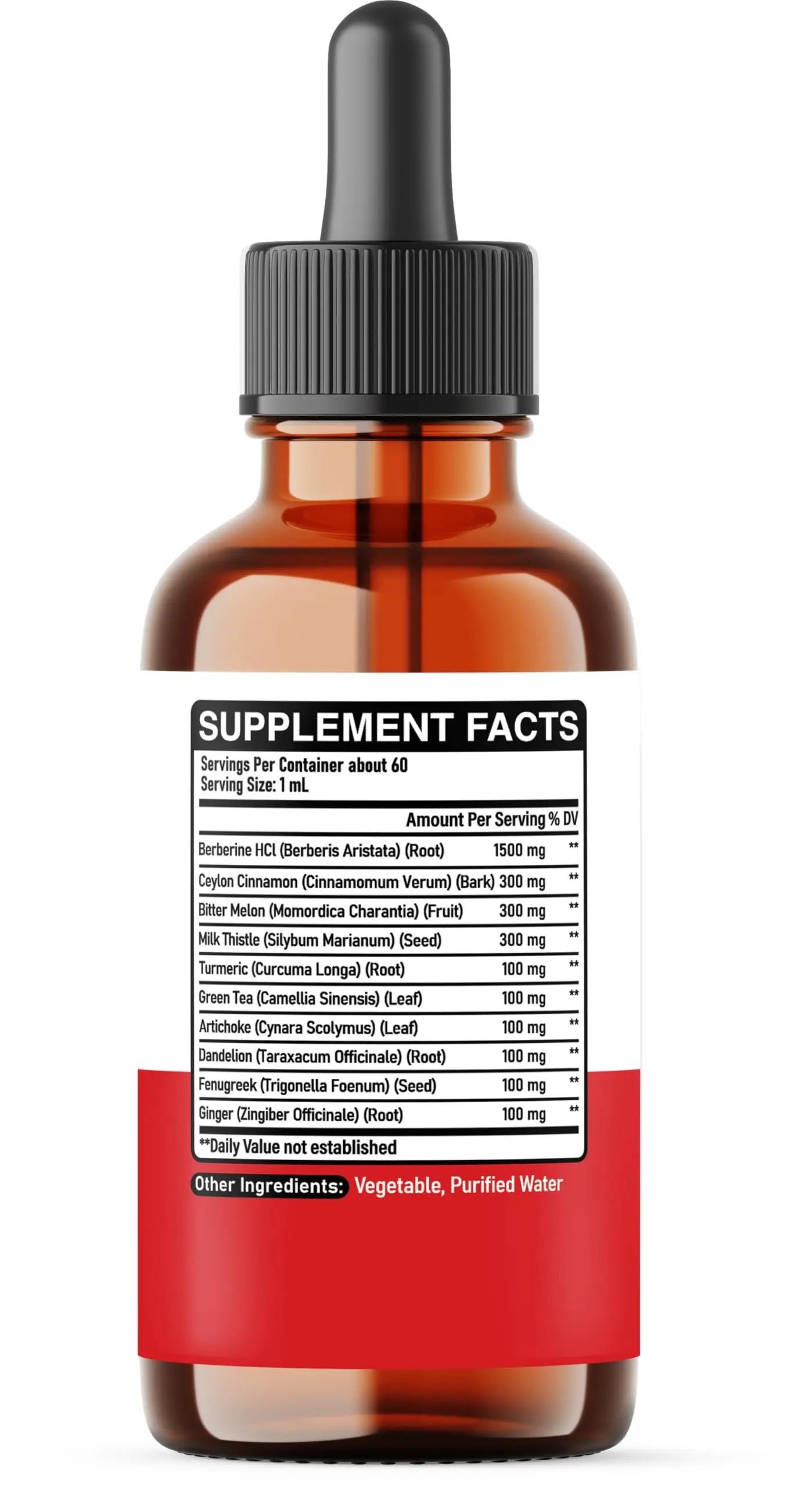 DEDICAD 10in1 Berberine HCl Drops - Liposomal Berberine Liquid - Activator Berberine with Ceylon Cinnamon, Bitter Melon, and 7 More - 60ml DEDICAD buy supplements Au