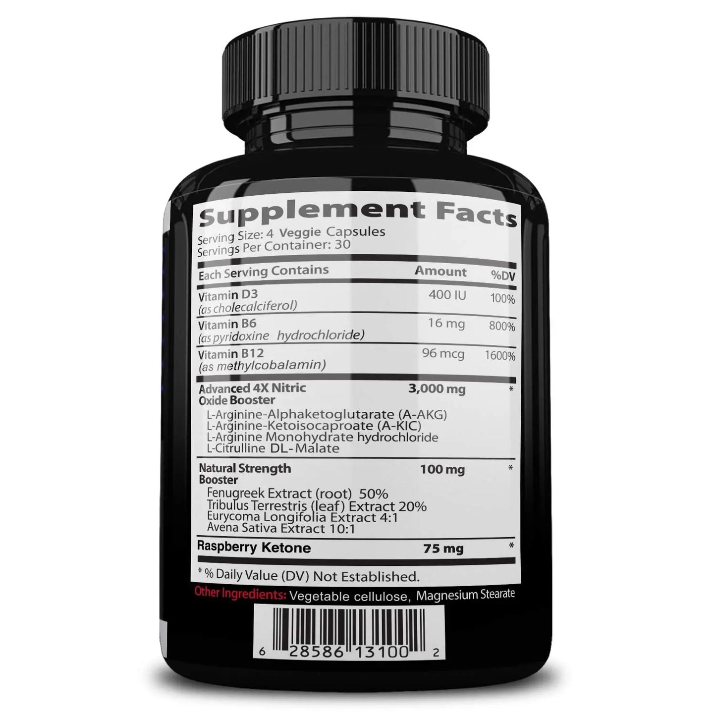 NITROCUT Pre Workout Supplement -120 Capsules - Nitric Oxide Supplements - l arginine NITROCUT