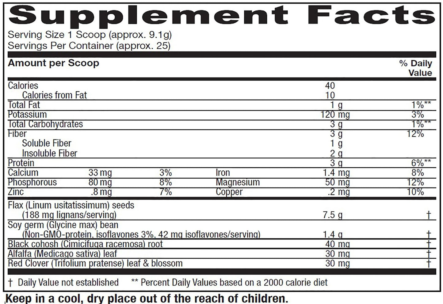 Vitanica Phytoestrogen Herbal Non-GMO PMS, Menopause Relief Supplement for Women, Vitanica