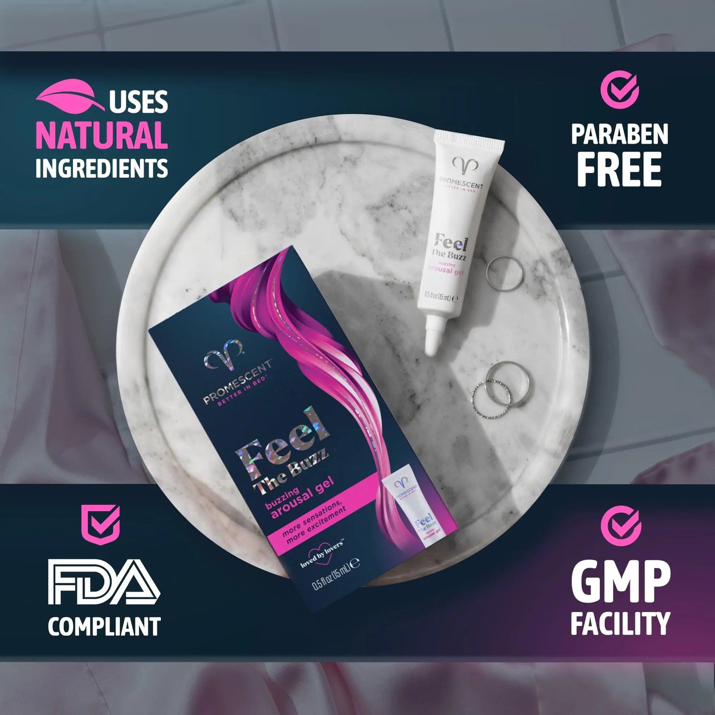 Promescent Buzzing Gel for Women – Arousal Enhancing Intimate Lubricant, Non-Sticky & Long-Lasting, Personal Lube for Increased Heightened Feeling, 75 Uses (15ml) Promescent buy supplements Au