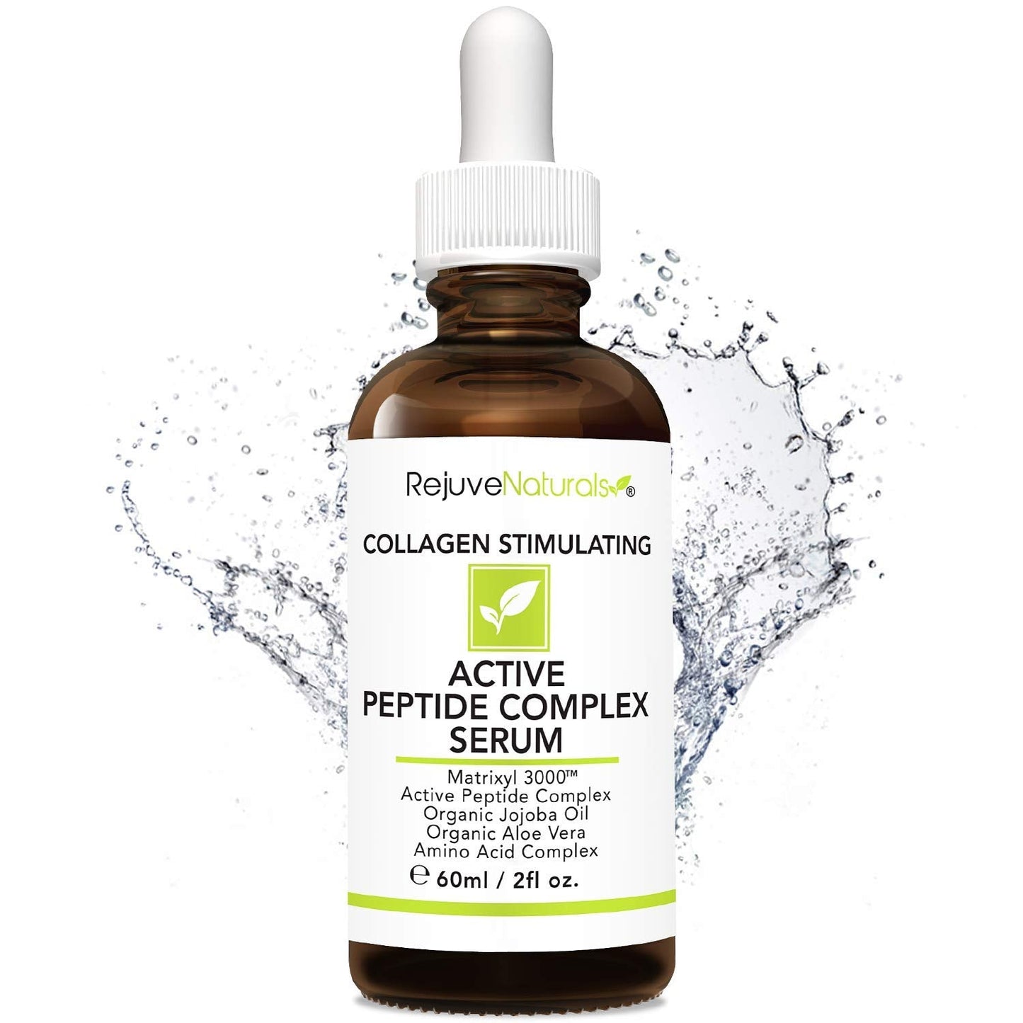 Peptide Complex Serum with Matrixyl 3000 (2 oz, Double-Sized) Minimizes Look of Fine Lines & Deep Wrinkles, Crow's Feet, Crepey Skin. Lightweight Anti Aging Moisturizer for Face & Neck RejuveNaturals buy supplements Au