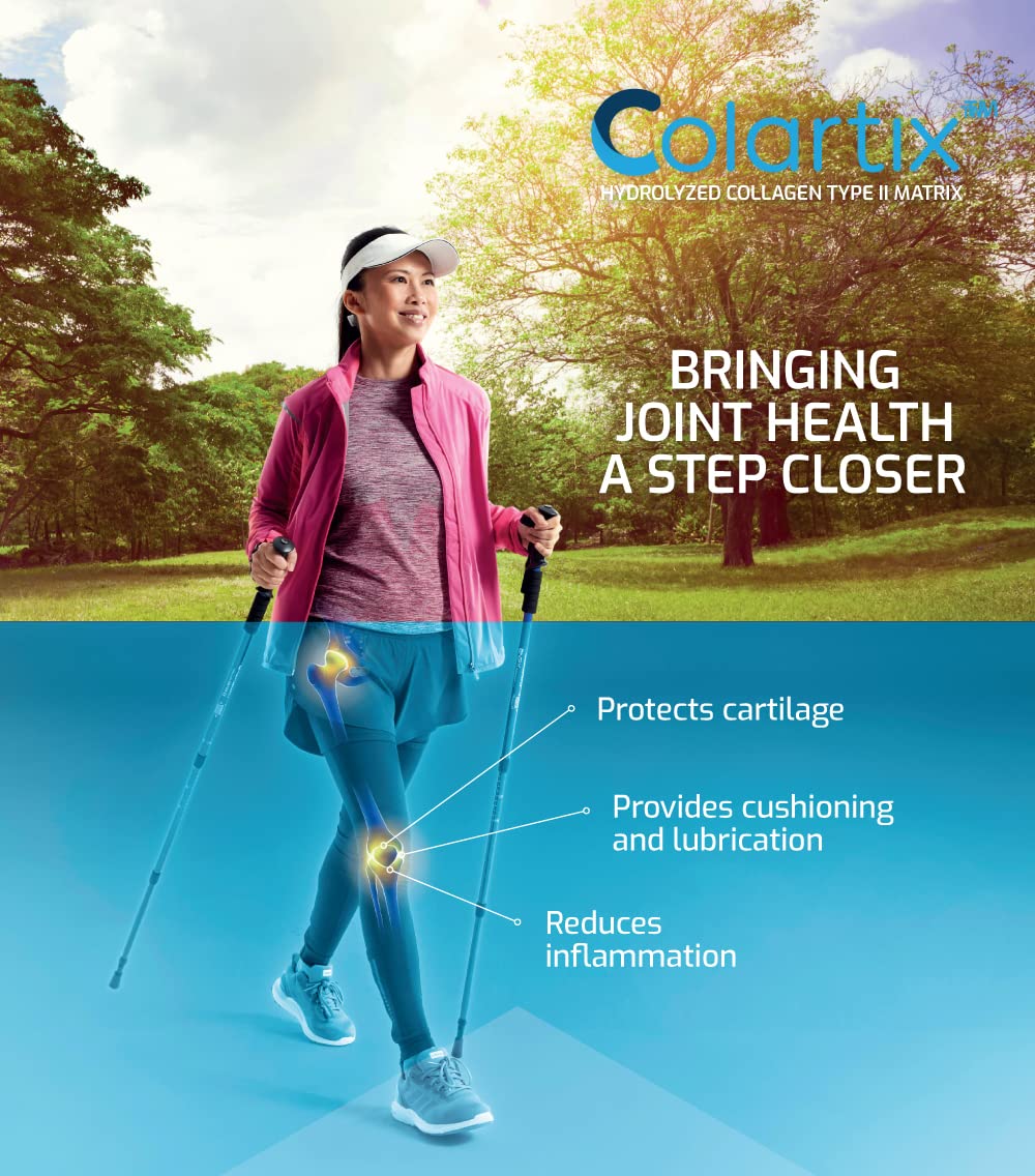 New: Colartix™ Collagen - 120 Capsules - Joint Specific Type II Collagen from Cartilage Time HealthBuy Supplements Australia