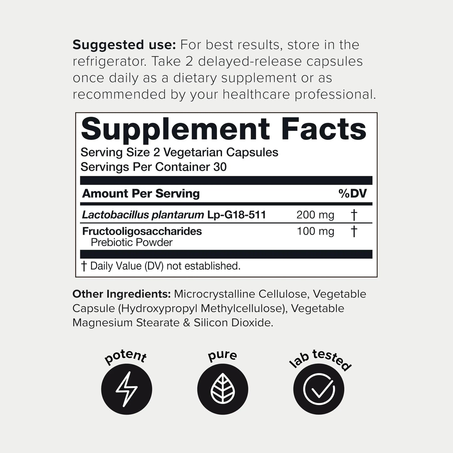 Toniiq Lactobacillus Plantarum – 100 Billion CFU High-Strength Single-Strain Probiotic with FOS – Delayed-Release Veggie Capsules – Third-Party Tested Potency – 60 Capsules Toniiq buy supplements Au