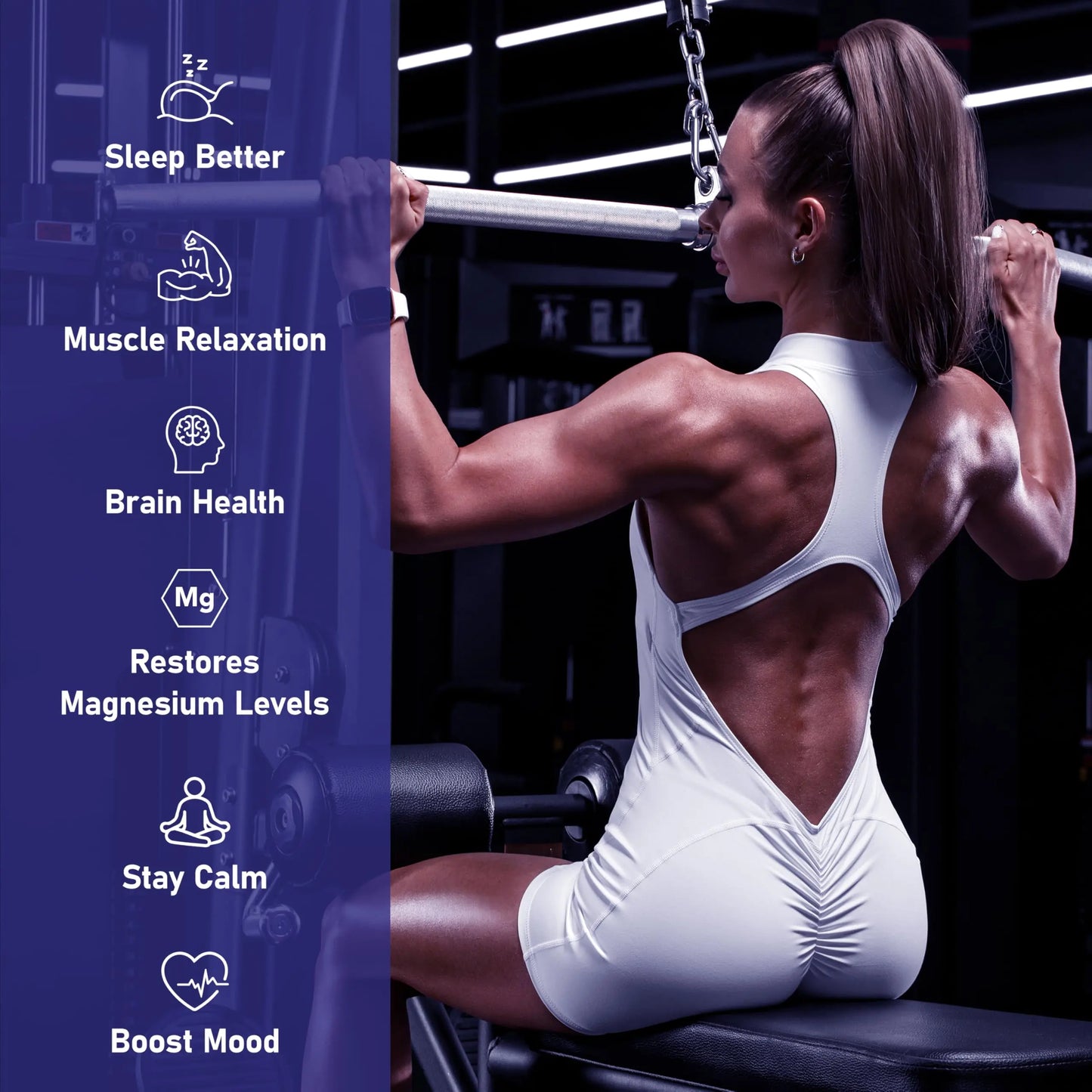 Magnesium 7 Complex for Women 1600mg, Magnesium Glycinate 600mg 7 High Absorption Magnesium Supplement with Citrate, Malate, Chelate, Taurate, Gluconate, Aspartate & Ascorbate for Sleep, 60 Capsules VIVI Youth buy supplements Au