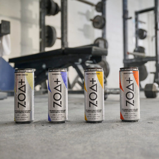 ZOA+ Pre-Workout Sugar-Free Energy Drink, Pineapple Passionfruit - Zero Sugar ZOA