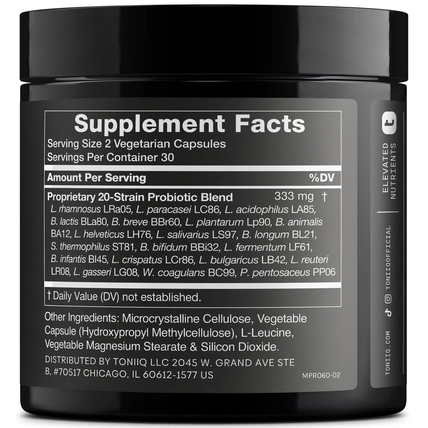 Toniiq Mens Probiotic with 20 Verified Strains – 200 Bilion CFU + 200mg FOS Prebiotic – Mens Probiotics for Gut Health - Cold-Chain & Delayed-Release – Lab-Tested Synbiotic Formula Toniiq buy supplements Au