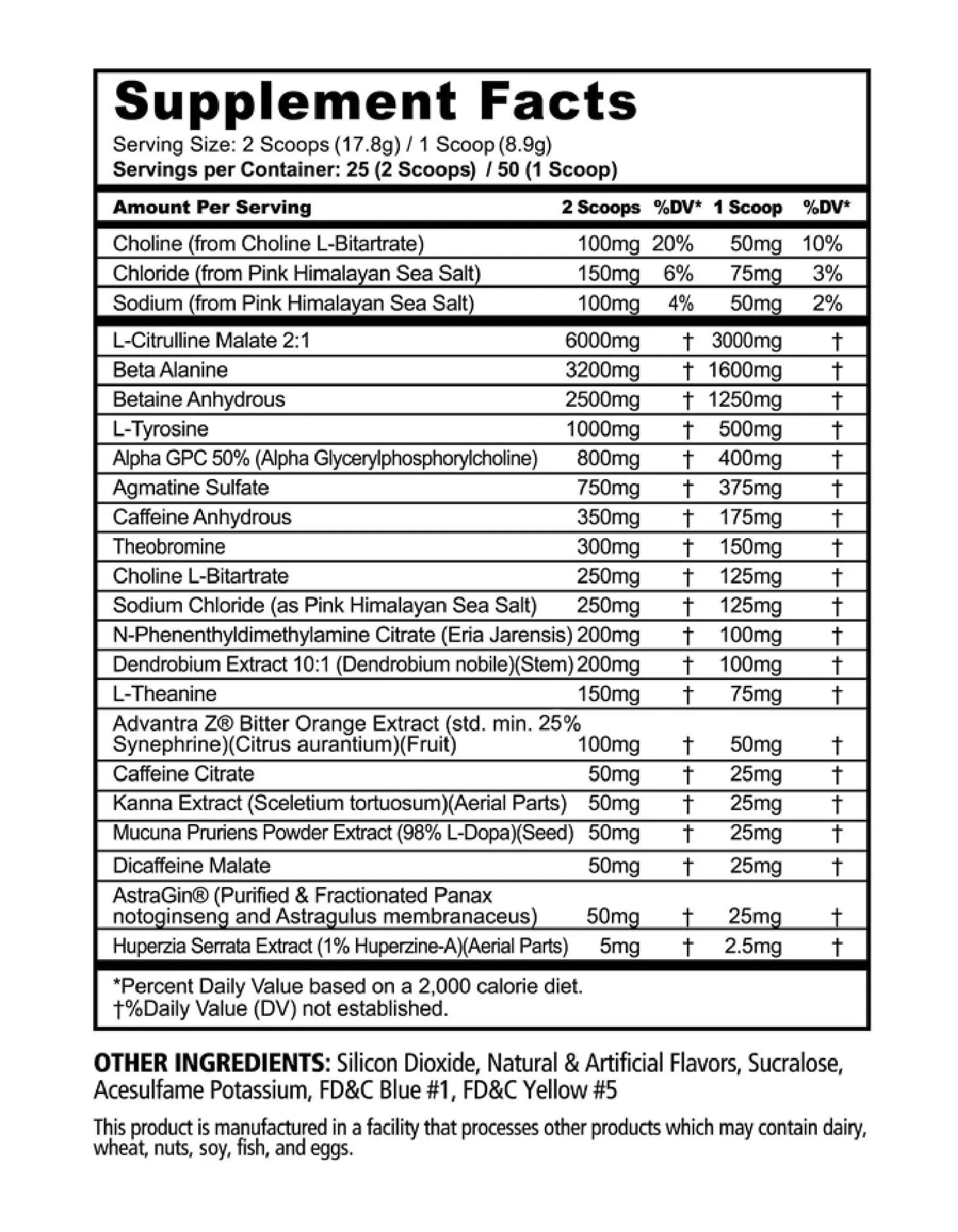 Underground Bio Labs Panda Supps: Rampage, Extreme Pre-Workout, High Stim, Maximum Underground Bio Labs