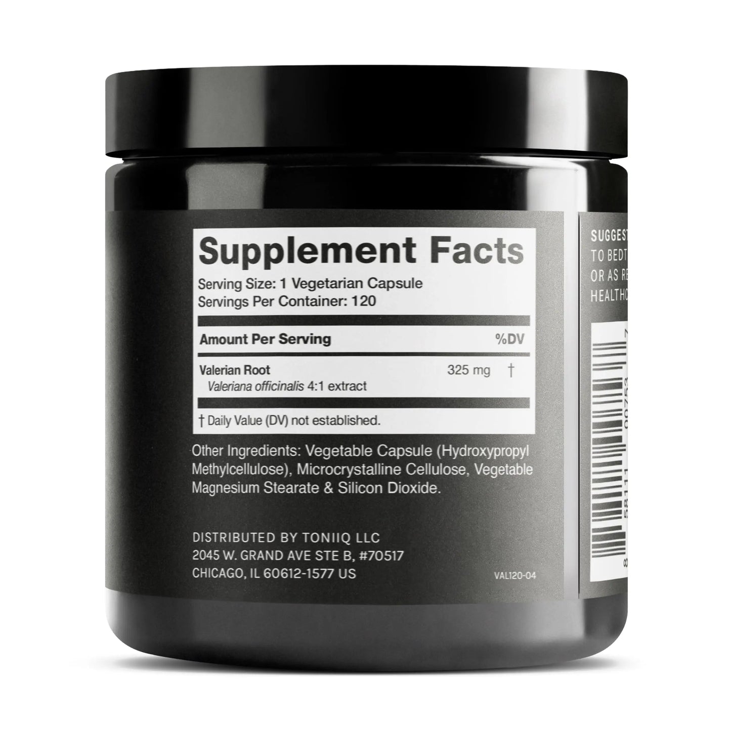 Toniiq Valerian Root Capsules - Ultra High Potency 4:1 Extract - Highly Concentrated - Third-Party Lab Tested - 120 Capsules Toniiq buy supplements Au