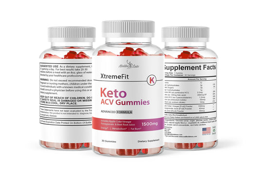XtremeFit Keto ACV Gummies Weight Loss - 1500mg Once a Day, Strong Time Released Generic