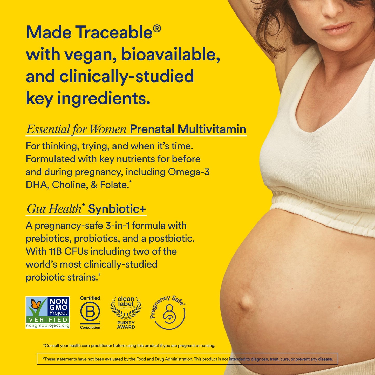 Ritual Prenatal Multivitamin and Gut Duo Supplements with Prenatal Vitamins and Synbiotic+ Ritual