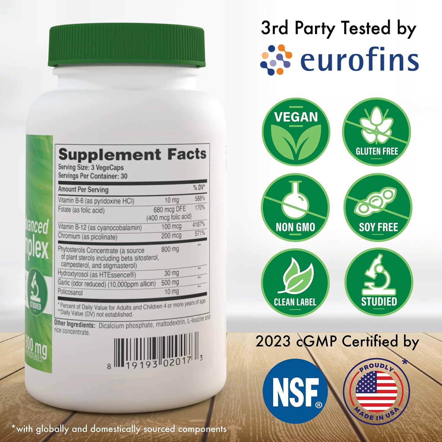 Health Thru Nutrition Advanced Cholesterol Complex | Heart Health Support & Lipid Metabolism with Phytosterols, Policosanol, Hydroxytyrosol, Chromium and More | Vegan, Non-GMO (Pack of 90) Health Thru Nutrition buy supplements Au