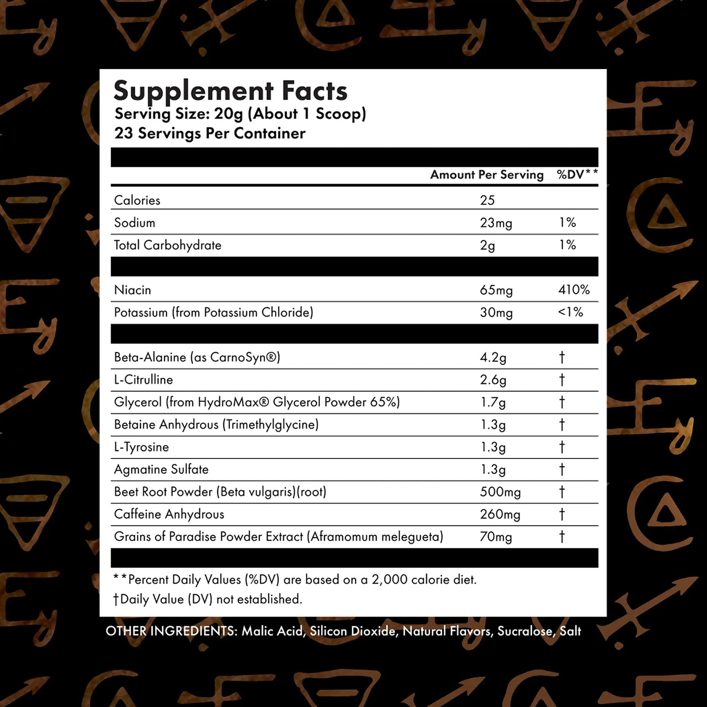 Arkana Lux Provide Pre-Workout Supplement with Beta Alanine, L-Citrulline, Glycerol Arkana Lux