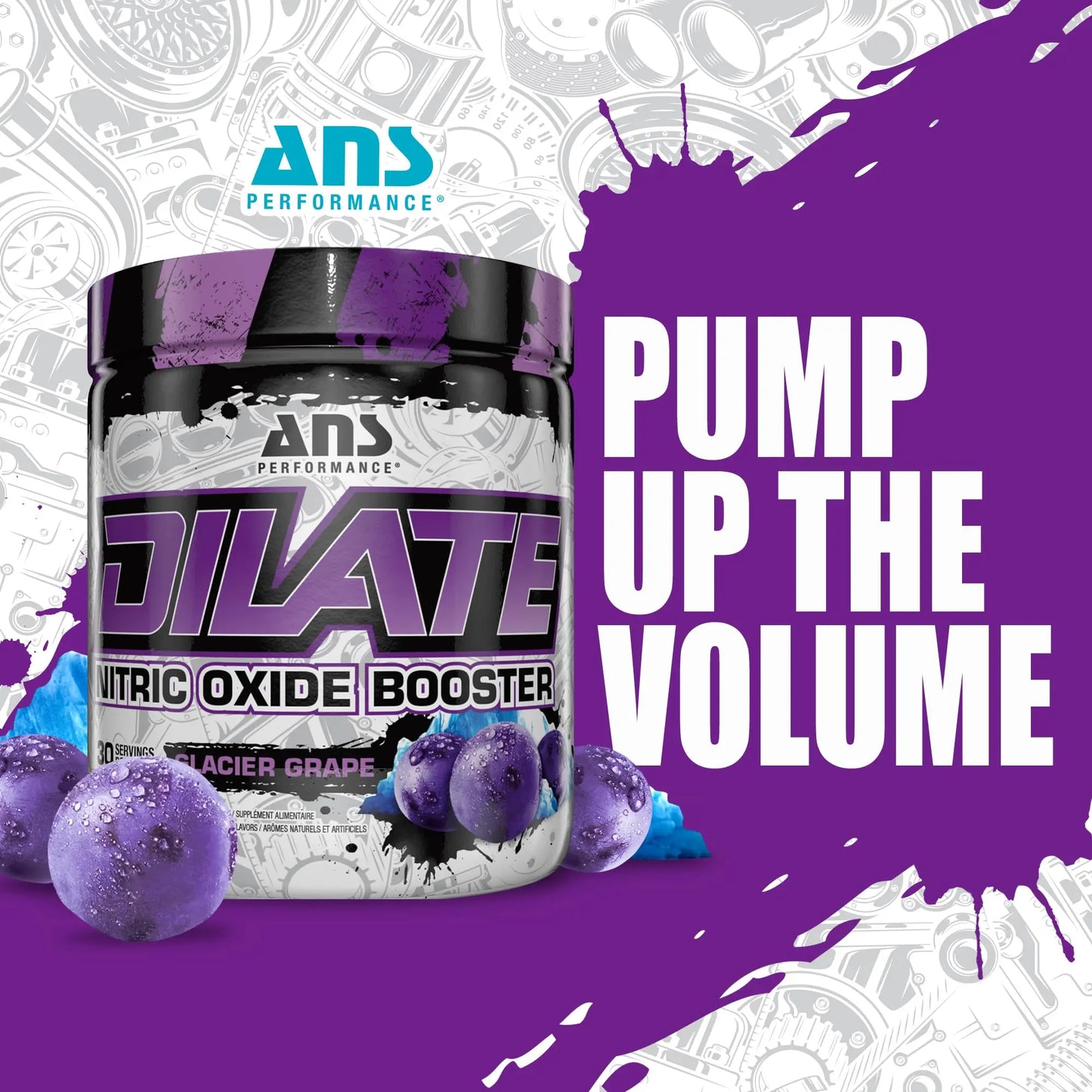 ANS Performance Dilate Pump PreWorkout Powder - Dietary Supplement - Maximizes ANS Performance