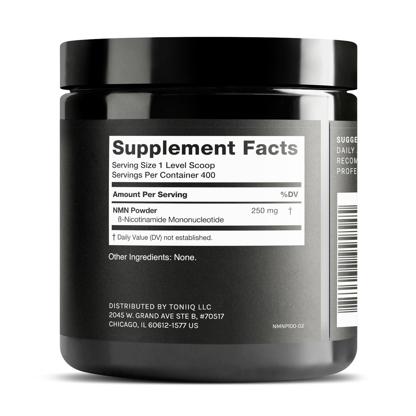 Toniiq Ultra High Purity NMN Powder - 100 Grams - 99.5% Highly Purified and Highly Bioavailable - Fully Stabilized Formula - Supports NAD+ Levels - Nicotinamide Mononucleotide Powder Supplement ToniiqBuy Supplements Australia