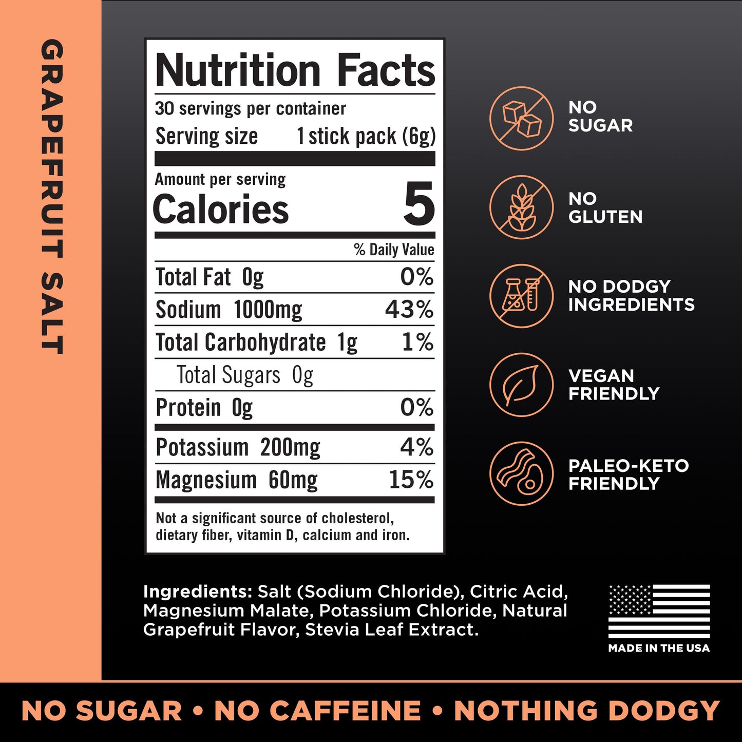 LMNT Zero Sugar Electrolytes - Grapefruit Salt | Drink Mix | 30 Count Drink LMNTBuy Supplements Australia