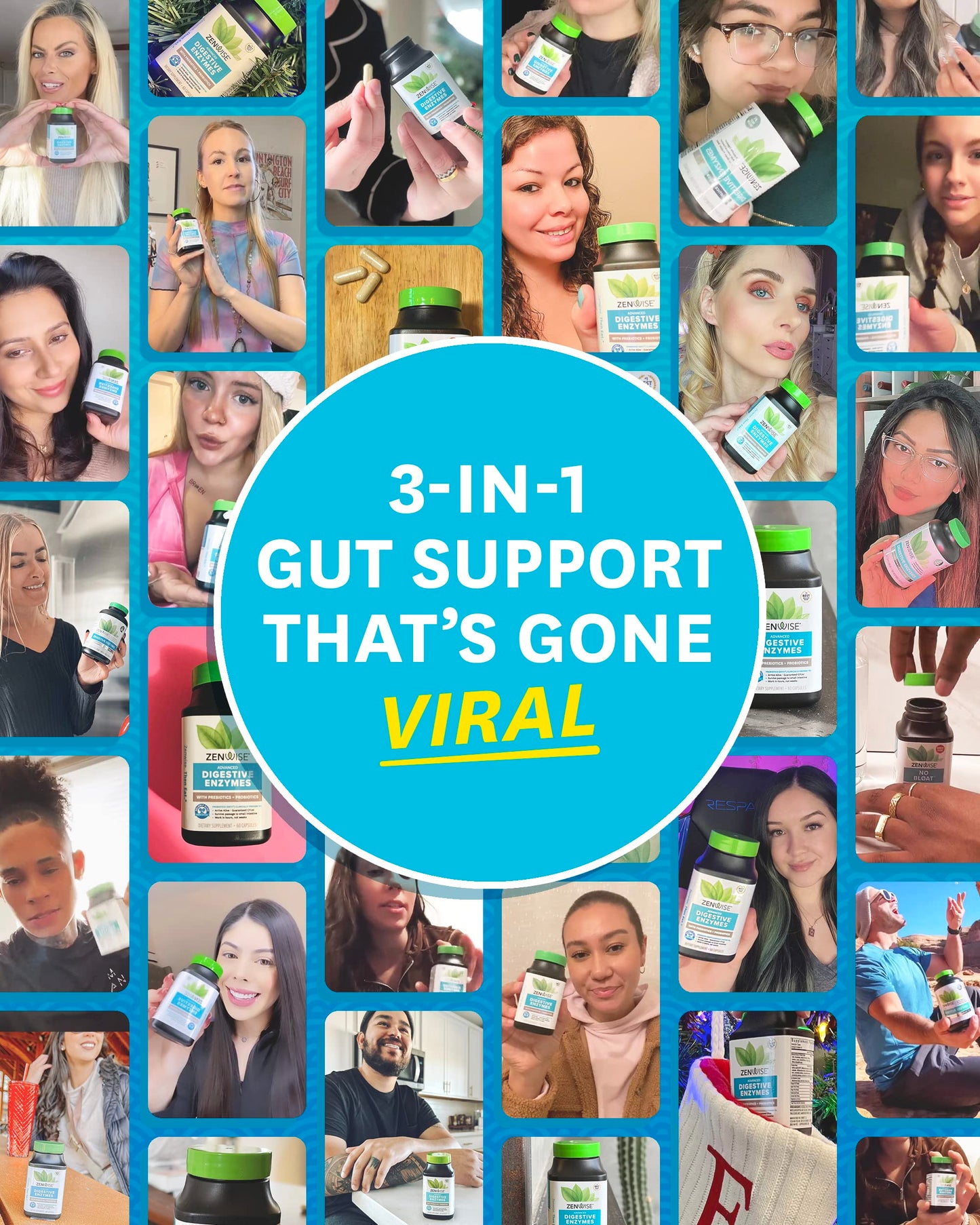 Zenwise Digestive Enzymes - Probiotic Multi Enzymes with Probiotics, 15 Ct Zenwise Health