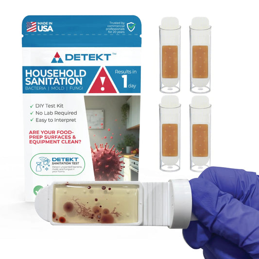 1 Home, Kitchen, & Appliance Microbial Growth Test Kit – Simple DIY Screening for Bacteria, Mold, & Fungus – Know Your Home is Clean – Made in USA (1 Kit = 4 Bac + 4 Mold Tests) - ElitePharmaCare