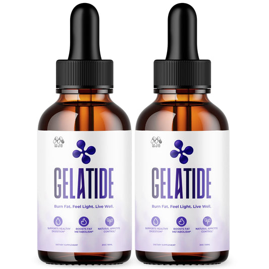 (2 Pack) Gelatide Drops, Official Gelatide Health Support Formula with All Natural Ingredients, Advanced Active Lifestyle Support Supplement Max Strength Vitamin Formula for Women & Men (60 Servings) - ElitePharmaCare