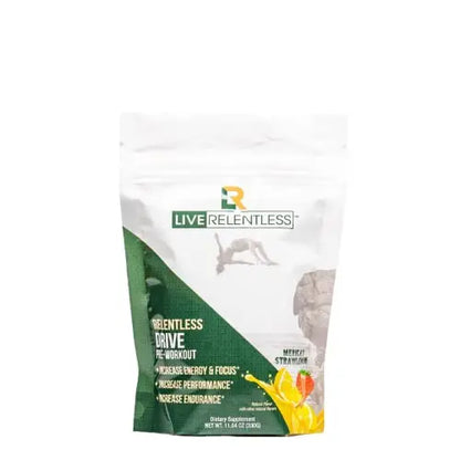 Live Relentless by Tim Kennedy, Drive Pre-Workout, Merica's Strawlemon, 30 Servings Live Relentless