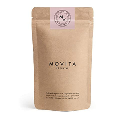 Movita Prenatal Multivitamin - During Pregnancy & Breastfeeding, (Refill Pouch) Movita