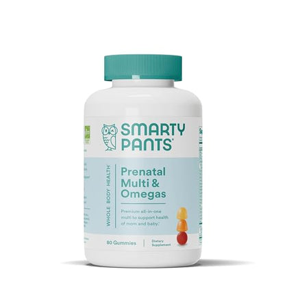 SmartyPants Prenatal Vitamins for Women, Multivitamin Gummies: Omega 3 Fish Oil (EPA/DHA) SmartyPants