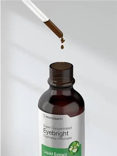 Eyebright Herb Supplement | 2 fl oz | Alcohol Free Drops | Super Concentrated Liquid Horbäach
