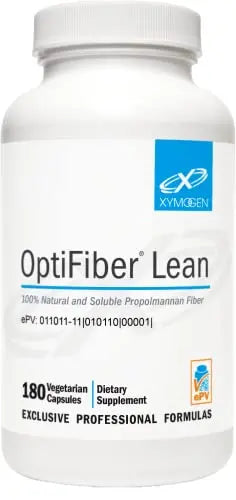 XYMOGEN OptiFiber Lean Fiber Supplement - 100% Natural and Soluble Propolmannan Fiber XYMOGEN