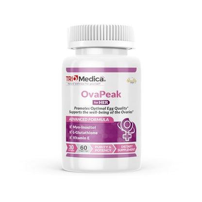 OvaPeak (60 Vegeterian Capsules) | Prenatal and Pre-Conception Vitamin to Support Women TRIOMEDICA