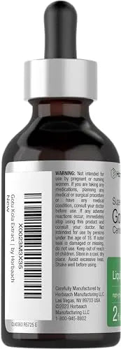 Gotu Kola Extract | 2 fl oz | Alcohol Free | Super Concentrated Liquid Herb Supplement Horbäach