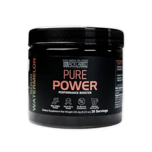 BLACKLABEL Supplements - Pure Power - Pre-Workout Dietary Supplement - Performance BLACKLABEL Supplements