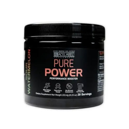 BLACKLABEL Supplements - Pure Power - Pre-Workout Dietary Supplement - Performance BLACKLABEL Supplements