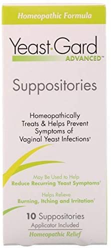 Yeast-Gard Advanced Homeopathic Suppositories 10 ea (Pack of 2) Perry Ellis