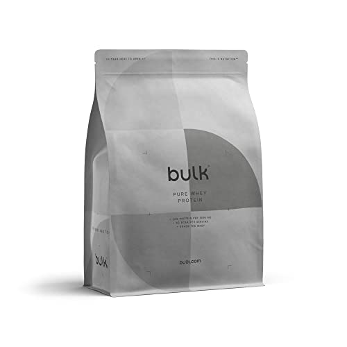 Bulk Pure Whey Protein Powder Shake, Berries and Cream, 1 kg, Packaging May Vary
