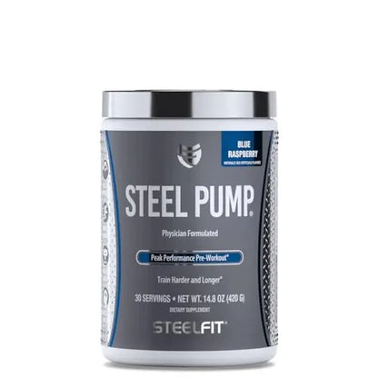SteelFit Steel Pump - Advanced Pre-Workout Powder Drink - 30 Servings - Peak Performance SteelFit