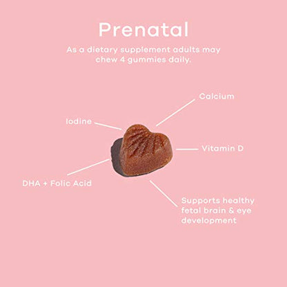 Salaam Nutritionals Halal Prenatal Gummy Multivitamins, Low Sugar, 800 mcg Folate, Methylcobalamin Salaam Nutritionals