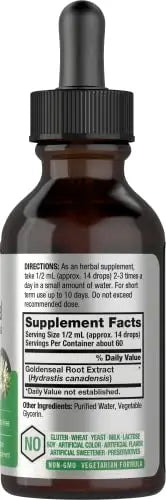 Goldenseal Root Extract Liquid | 1 fl oz Tincture | Super Concentrated | Alcohol Free Horbäach