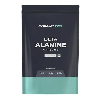 Nutrabay Pure 100% Beta Alanine Powder, Pre Workout supplement for Men & Women Nutrabay