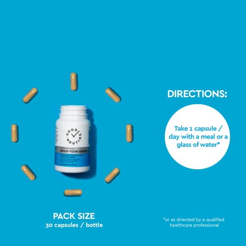 Build-Your-Joints (30 Vegetarian Capsules) - Knee Pain, Joint Pain, Pills, Treatment for Joints, Collagen,Repair GOOD ROUTINEBuy Supplements Australia