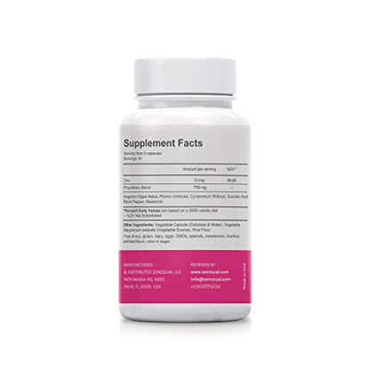 ZENZSUAL Bye Bye Menopause, 60 Capsules – Supplement for Women, Support reducing Hot Flashes ZENZSUAL