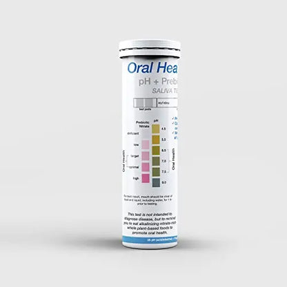 pH and Prebiotic Nitric Oxide Test Strip by MyFitStrip - Track and Monitor Saliva Alkalinity MyFitStrip