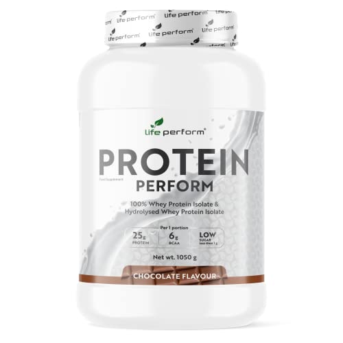 Protein Perform Whey Isolate & Hydrolysate Powder | Naturally Occurring Glutamine and Amino Acids Life Perform