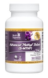 Nutri Supreme Advanced Methyl Folate (5-MTHF) 1 mg 90 Count Advance Methyl Folate