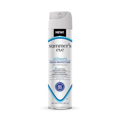 Summer's Eve, Ultimate Odor Control, Feminine Spray for Odor Protection, Talc-Free, Absorbs Moisture, 2 oz