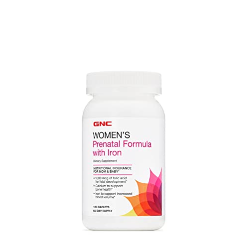 GNC Women's Prenatal Multivitamin Formula with Iron | Supports Pregnancy and Healthy Baby GNC