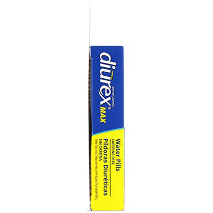 Diurex Max - Maximum Strength Caffeine-Free Diuretic Water Pills -(Pack of 2)