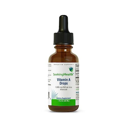 Seeking Health Vitamin A Drops, 1507 mcg of Liquid Vitamin A for Immune System and Prenatal Health Seeking Health