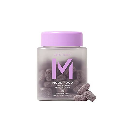 ZitSticka Mood Food: Gummy for Moody Skin + PMS Drama, Forest Berry Flavour ZitSticka