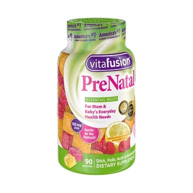 VitaFusion PreNatal Gummies, 90 Count (Pack of 4) Vitafusion
