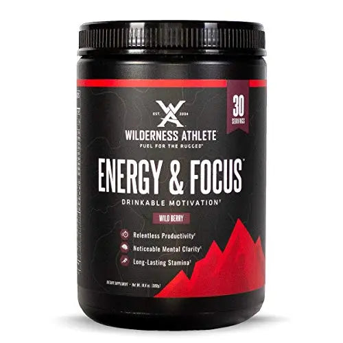 Wilderness Athlete - Energy & Focus | Energy Pre Workout for Women & Men - Energy Wilderness Athlete