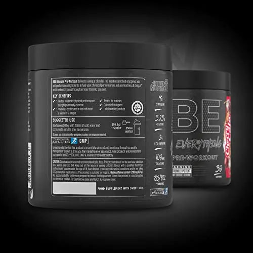 ABE All Black Everything Pre Workout Energy, Increase Physical Performance with Citrulline Applied Nutrition